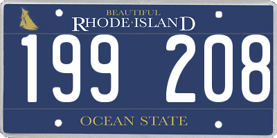 RI license plate 199208