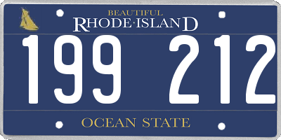 RI license plate 199212