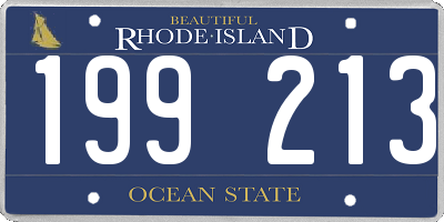 RI license plate 199213