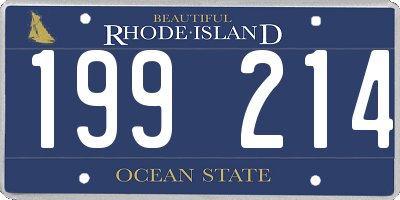 RI license plate 199214