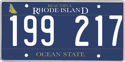 RI license plate 199217