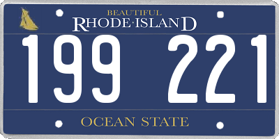 RI license plate 199221