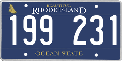 RI license plate 199231