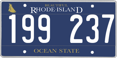 RI license plate 199237