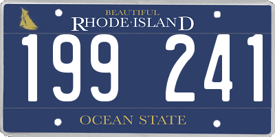 RI license plate 199241