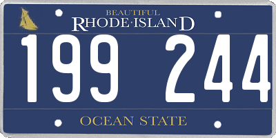 RI license plate 199244