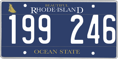 RI license plate 199246