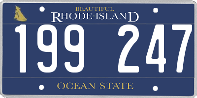 RI license plate 199247