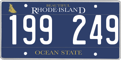 RI license plate 199249