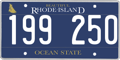 RI license plate 199250