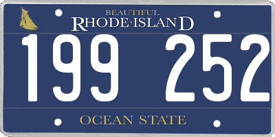 RI license plate 199252