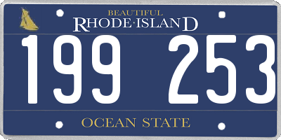 RI license plate 199253