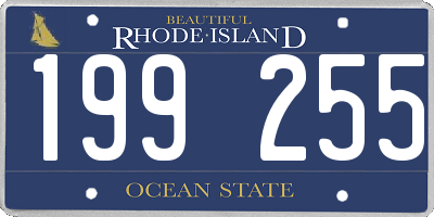 RI license plate 199255