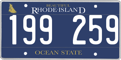 RI license plate 199259