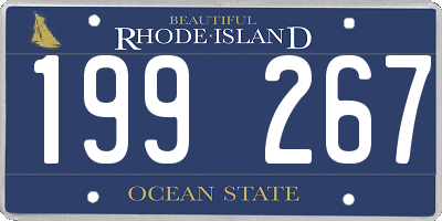 RI license plate 199267