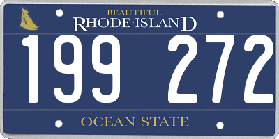 RI license plate 199272