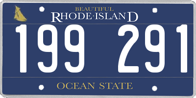 RI license plate 199291