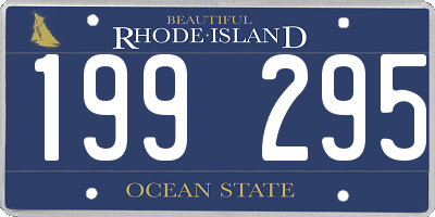 RI license plate 199295