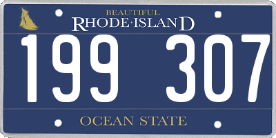 RI license plate 199307