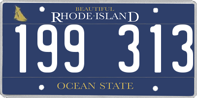 RI license plate 199313