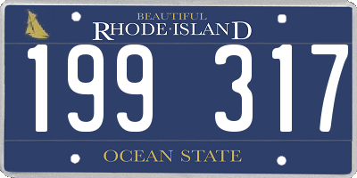 RI license plate 199317