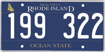 RI license plate 199322