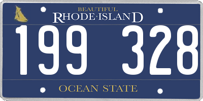 RI license plate 199328