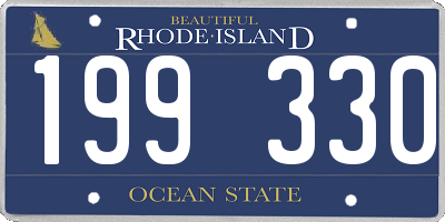 RI license plate 199330