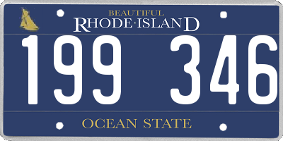 RI license plate 199346