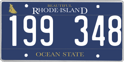 RI license plate 199348