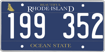 RI license plate 199352