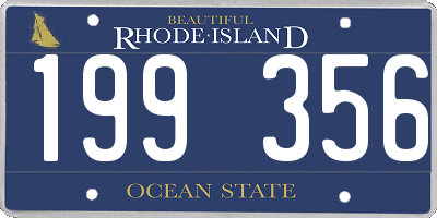 RI license plate 199356