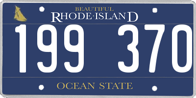RI license plate 199370