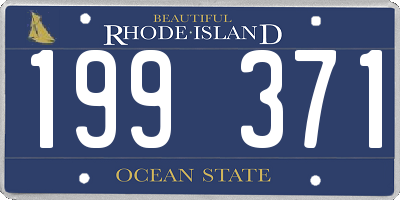 RI license plate 199371
