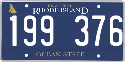 RI license plate 199376