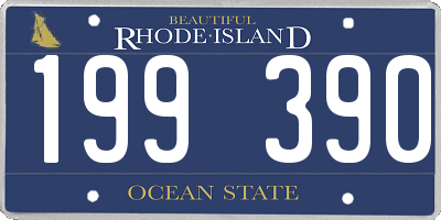 RI license plate 199390