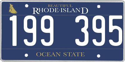 RI license plate 199395