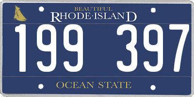RI license plate 199397