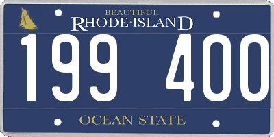 RI license plate 199400