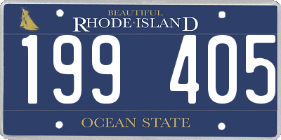 RI license plate 199405