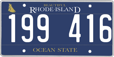 RI license plate 199416