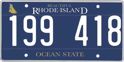 RI license plate 199418