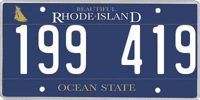 RI license plate 199419