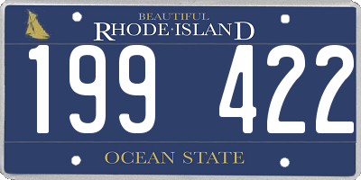 RI license plate 199422