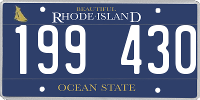 RI license plate 199430
