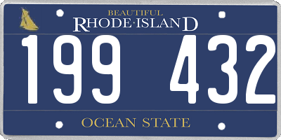 RI license plate 199432
