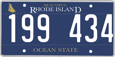 RI license plate 199434