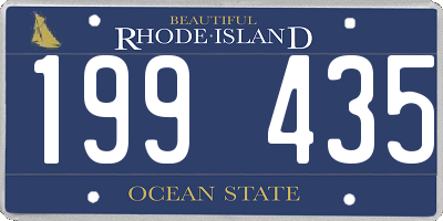 RI license plate 199435