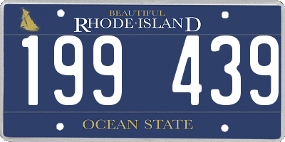 RI license plate 199439