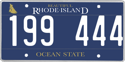 RI license plate 199444
